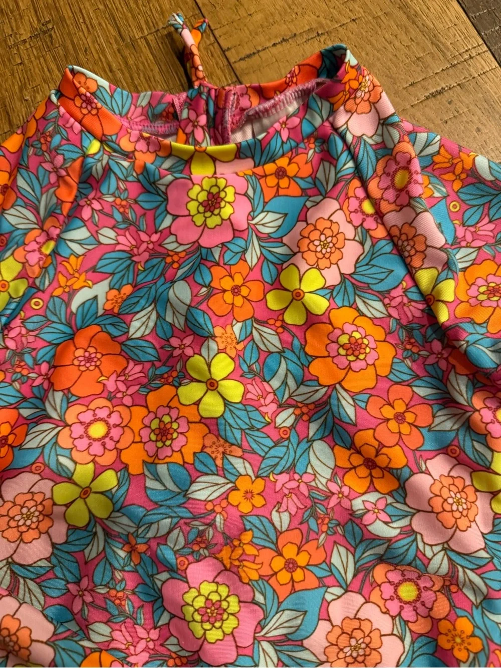 Girls floral bathing suit